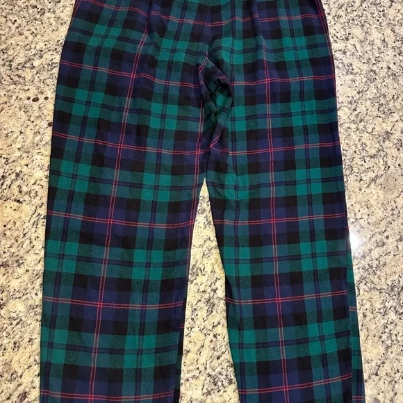 Old Navy Men’s Size Large Navy Blue Long-Sleeve Shirt & Plaid Pants Pajama Set - Picture 7 of 10